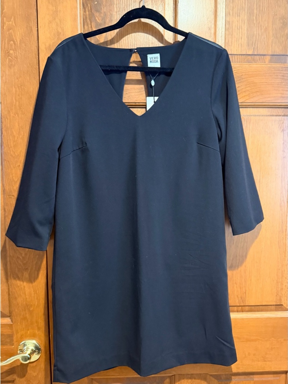 Vero Moda Black Katie 3/4 Sleeve Mini Dress